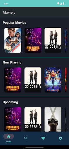 Android application Moviely screenshort