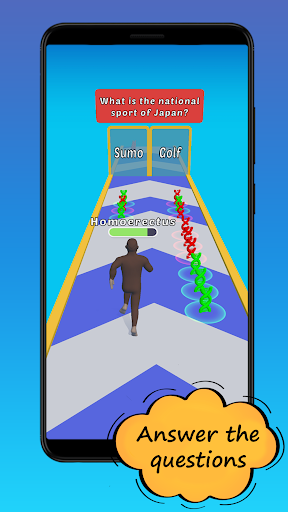 Quiz Evolution Run Screen 2