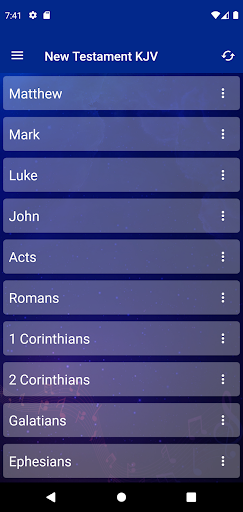 Bible Audio - KJV World Bible Screen 2