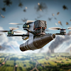 FPV drone operator kamikaze icon