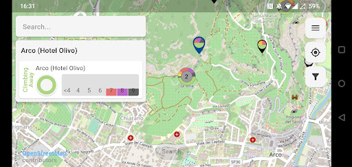 Climb Locator Screen 2