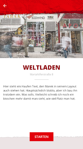 Audio Shopping Tour Screen 2
