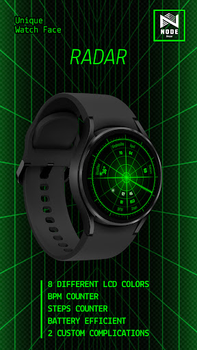 Screenshot of Radar Watch Face by Nodeshaper