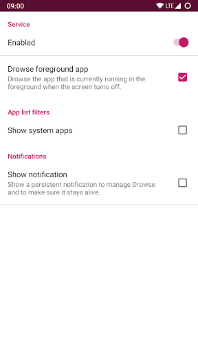 Drowser Screen 2