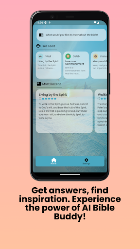 Android application Ai Bible Buddy screenshort