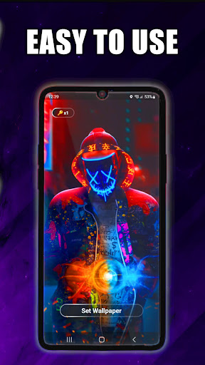 Abstract Purple Live Wallpaper Screen 3