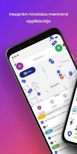 Android application V-BuszON+ - Veszprém menetrend screenshort