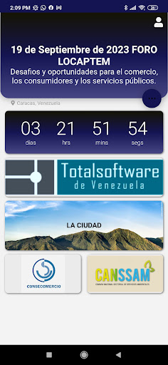 Android application Eventos Consecomercio screenshort