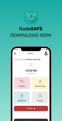 Android application KadaSAFE screenshort