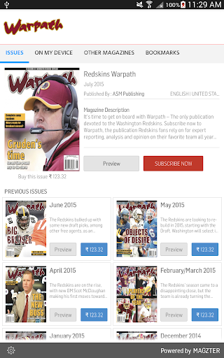 Android application Redskins Warpath screenshort