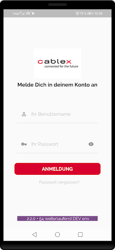Android application SAR@cablex screenshort