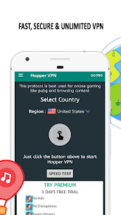 Hopper VPN v v1.4 MOD APK (Premium Unlocked) 1