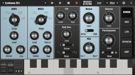 Screenshot of Audio Evolution Mobile TRIAL