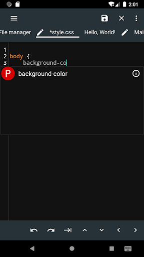 Screenshot of Html Editor