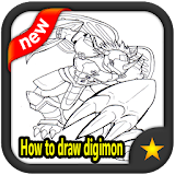 How to draw digimon icon