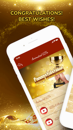 Android application Congratulations Cards GIFs screenshort