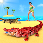 Cover Image of Télécharger Animal Crocodile Attack Sim  APK