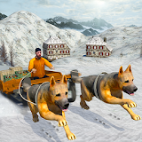 Snow Dog Sledding Transport: Dog Simulator Games icon