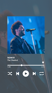 Screenshot 1 Music The Weeknd Song Mp3 android