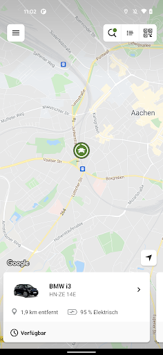 ZEAG carsharing Screen 2