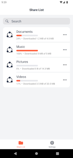 Android application FileWizrd screenshort