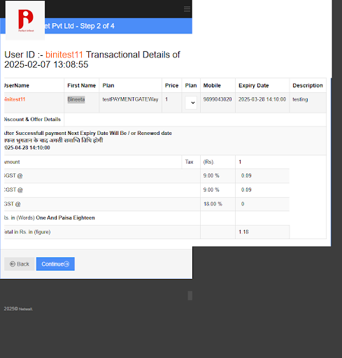 Perfect Infinet Netpay v02
