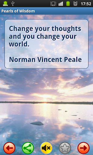 Android application Pearls of Wisdom screenshort