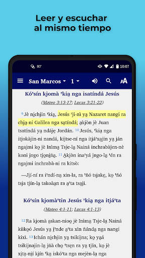 Android application Mazatec Eloxochitlán Bible screenshort