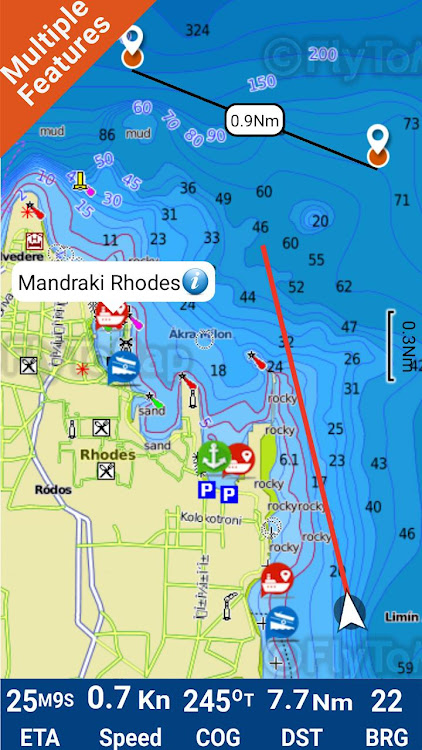 Rhodes Island Map Navigator - 4.4.3.7.4 - (Android)