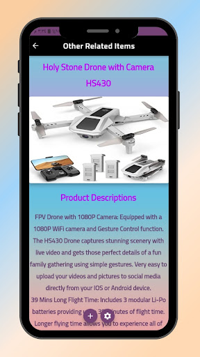 HolyStone HS720 Drone guide Screen 2
