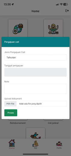Aplikasi HR HSP Screen 3