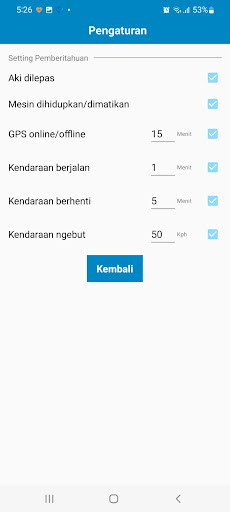 GPS Trace Indonesia Screen 2