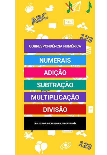 Android application Alfabetização Matemática screenshort