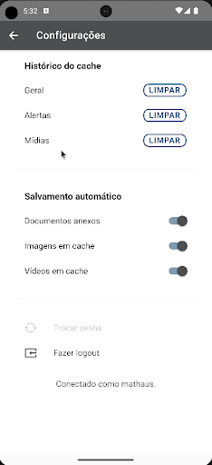 Android application Cijun Comunica screenshort