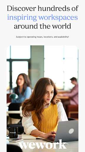 Screenshot of WeWork: Flexible Workspace