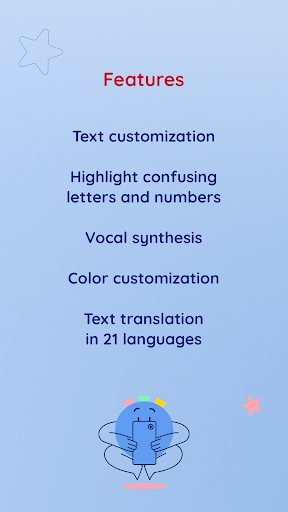 Screenshot of MYdys - aid for dyslexia
