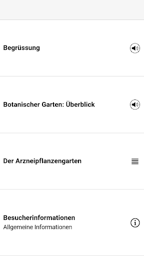 Android application Botanischer Garten Frankfurt. screenshort