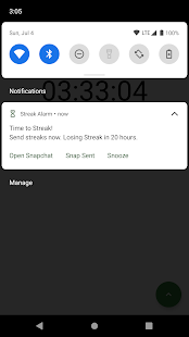 Streak Alarm for Snapchat Screenshot
