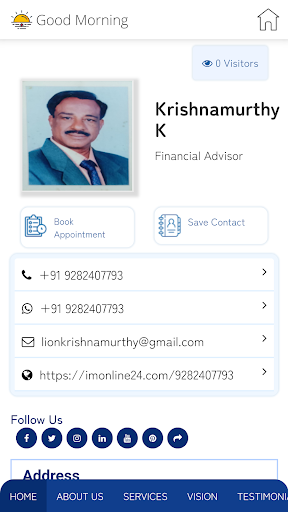Android application Lion Krishnamurthy screenshort