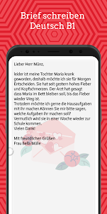 Brief schreiben Deutsch B1