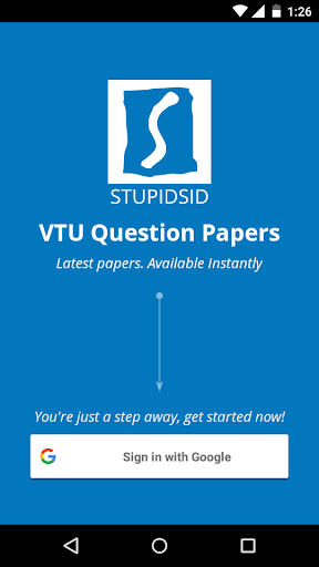 Android application VTU Question Papers Stupidsid screenshort