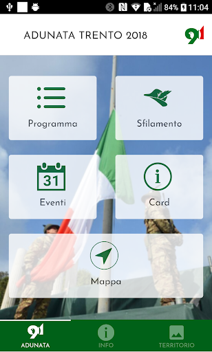 Android application Adunata Alpini Trento 2018 screenshort