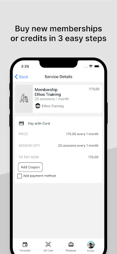 Ethos Training Screen 2