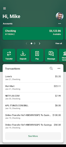 Android application Great Falls FCU Mobile Banking screenshort