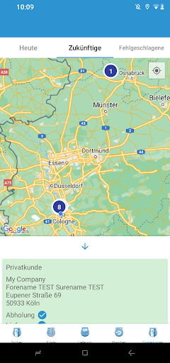 Android application WaschMal Fahrer App screenshort