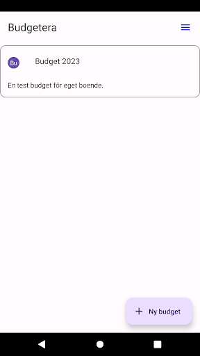 Budgetera Screen 2