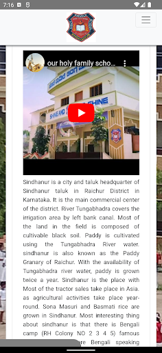 Holy Family School Sindhanur Screen 2