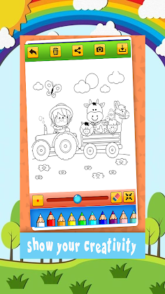 Farm Vilage Coloring Book - Screenshot 4