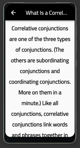Android application correlative conjunction screenshort