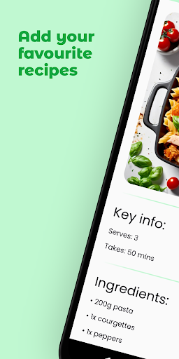 MyMenu: Meal planner Screen 2